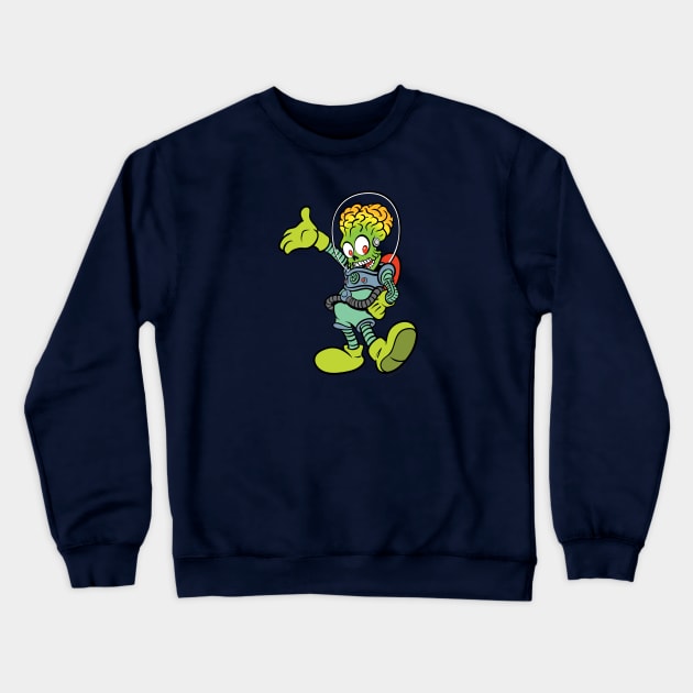 Mickey Martian Crewneck Sweatshirt by ManlyArt